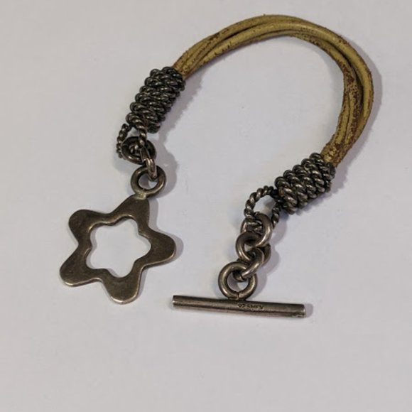 Vintage Braided Wrapped Sterling Star Bracelet - Picture 3 of 4